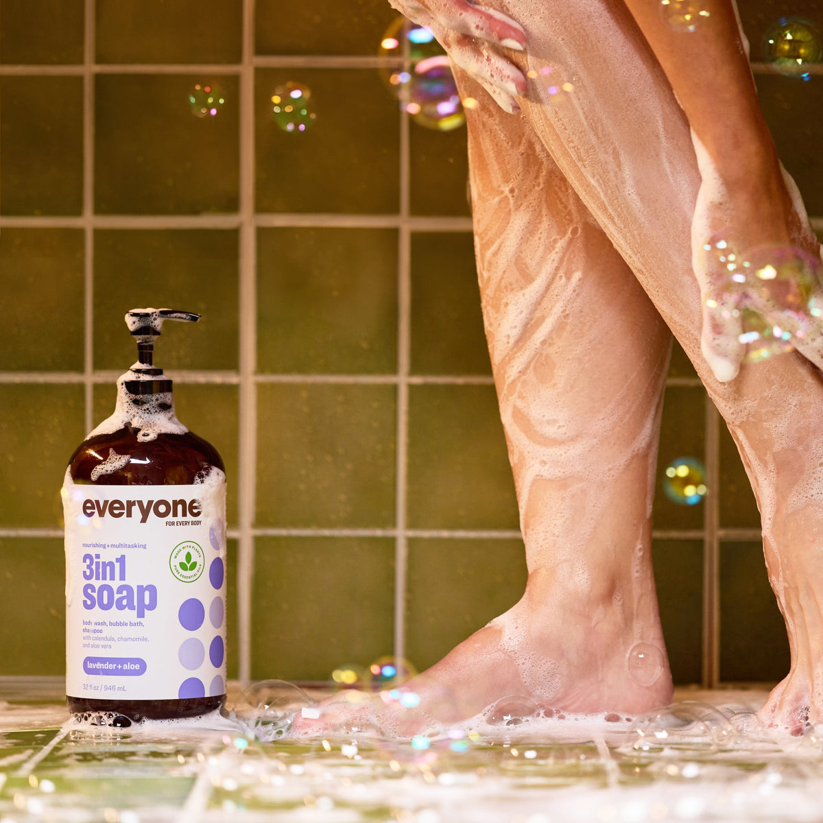 Daily Care 3in1 Soap, Shampoo, and Bubble Bath for daily home and personal routines with hair care