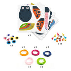 Daily Care Fuzzy Bugs 3D Collage Educational Craft Kit made with FSC Certified Paper for daily home and personal routines with pet care treats and accessories