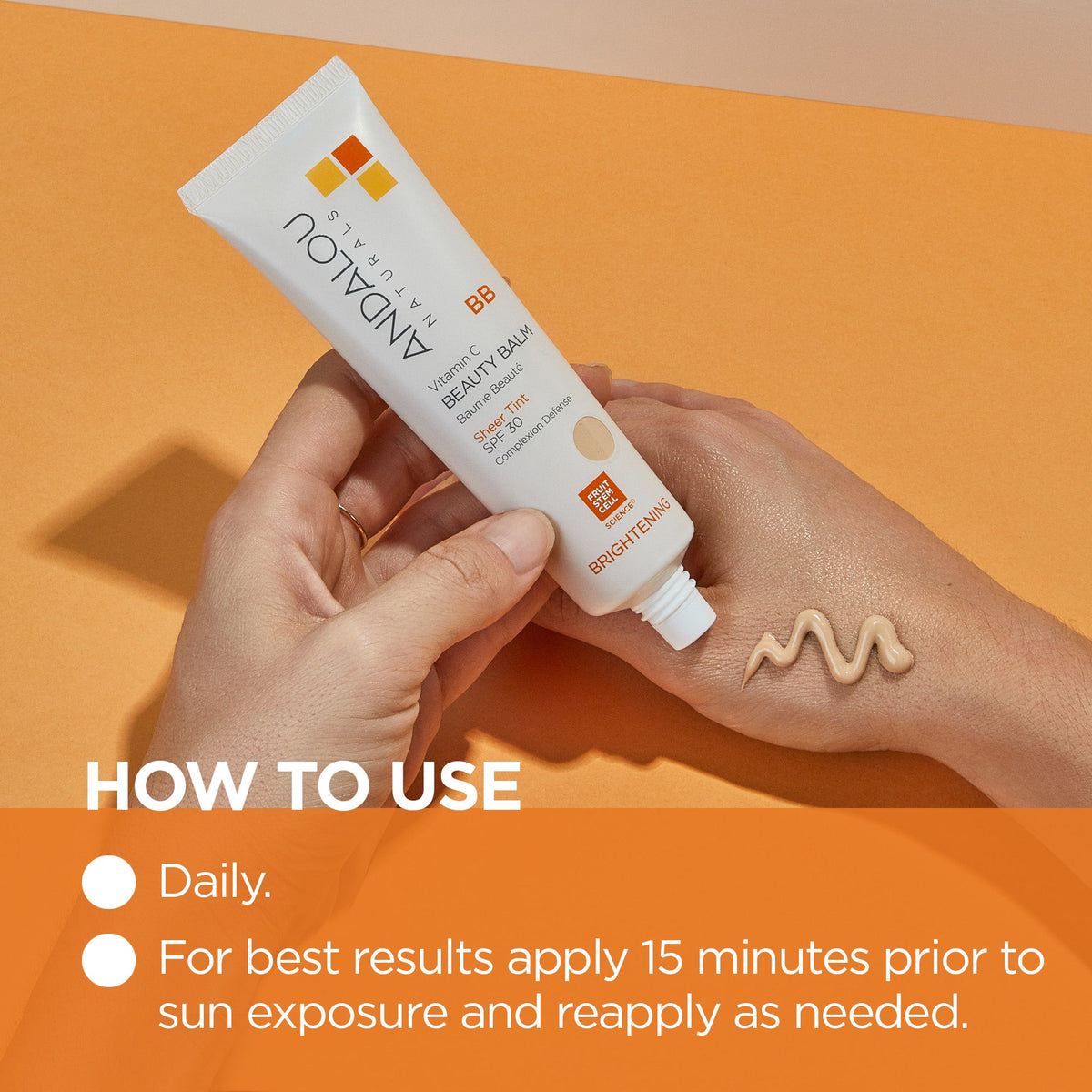 Home Essentials Brightening Vitamin C BB Beauty Balm Sheer Tint SPF 30 for daily home and personal routines with facial skin and sun care