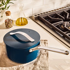 Routine Ready Ceramic Sauce Pan, 3 qt for daily home and personal routines with cookware food storage and kitchen tools