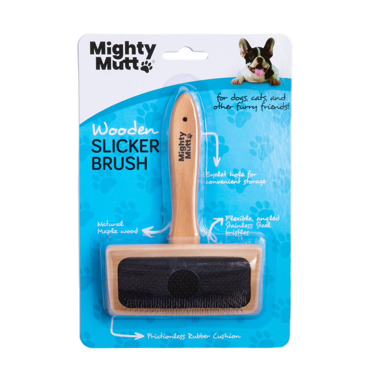 Bamboo Grooming Brush for Pets - Slicker Brush