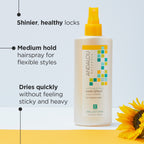 Practical Living Brilliant Shine Sunflower and Citrus Hair Spray for daily home and personal routines with hair care