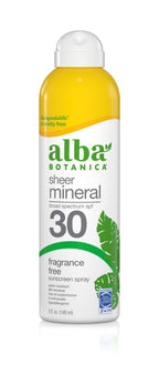 Daily Care Fragrance included Sheer Mineral Sunscreen Spray - SPF 30 for daily home and personal routines with facial skin and sun care