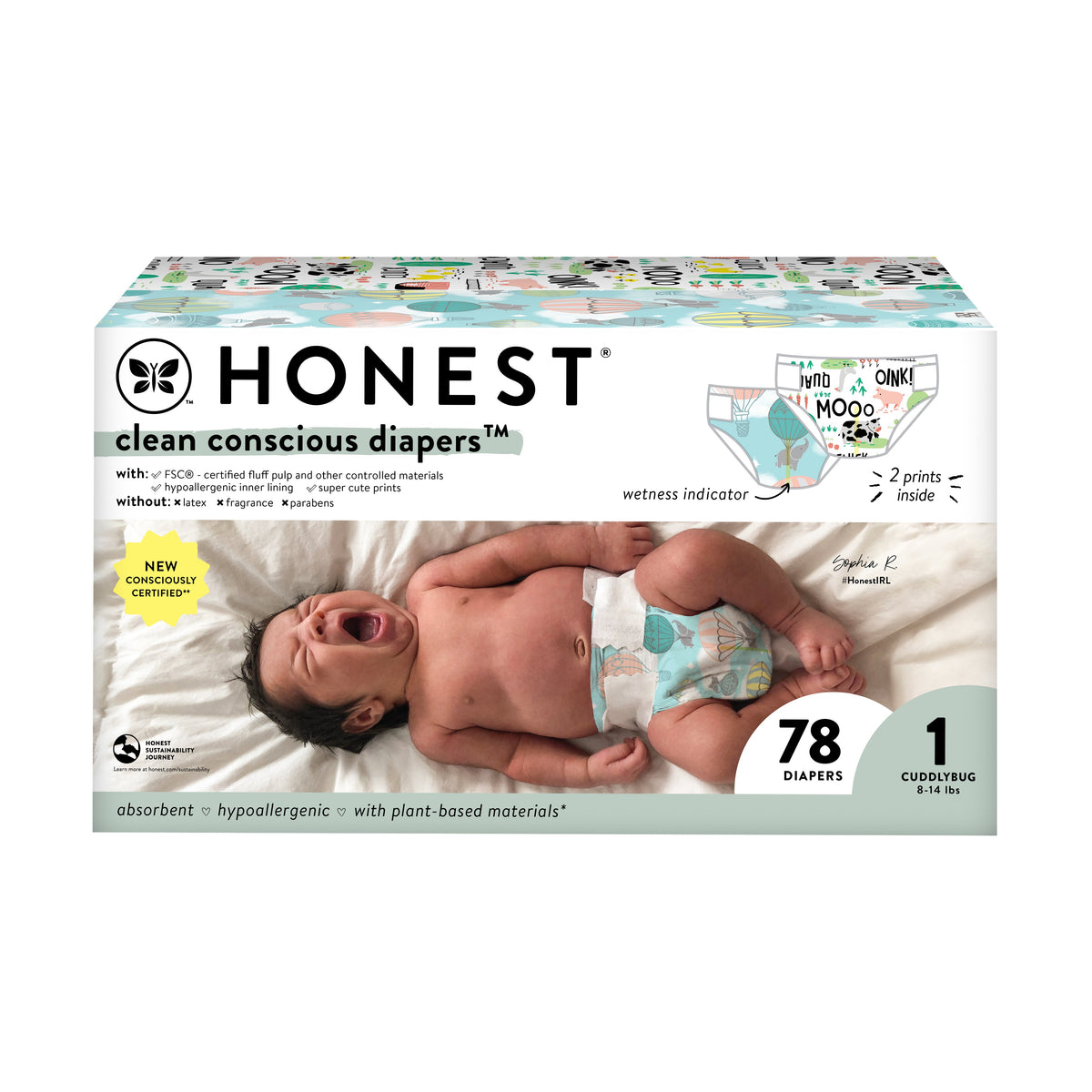 Clean Conscious™ Disposable Diapers Box