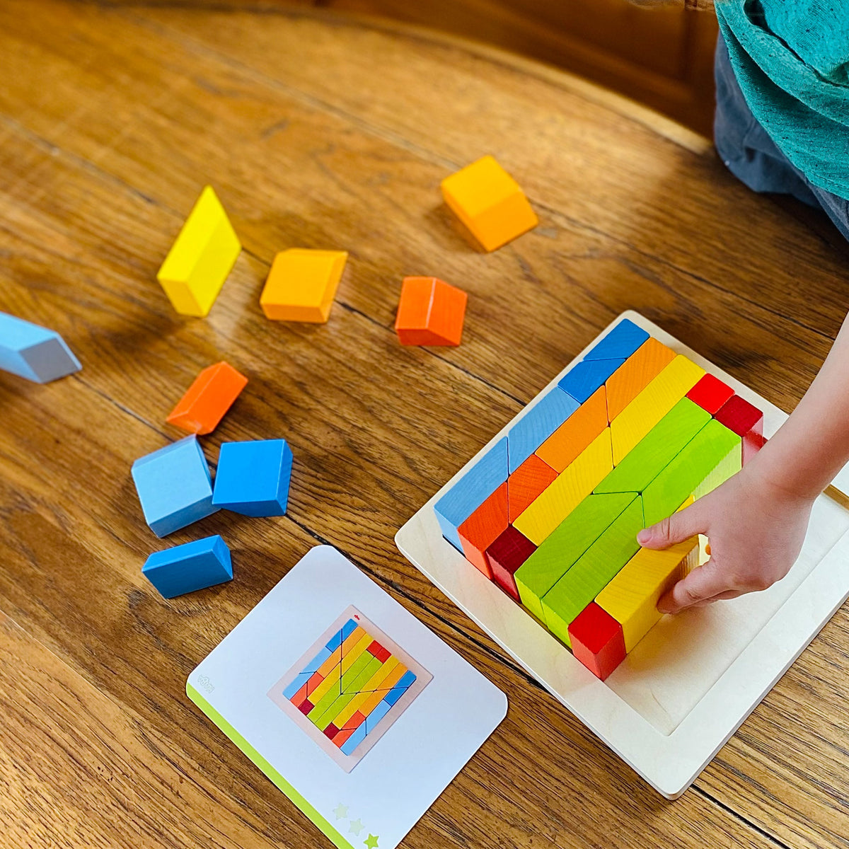 Home Essentials Creative Stones - 3D Wooden Arranging Blocks made from sustainably sourced wood for daily home and personal routines with baby care and kids products