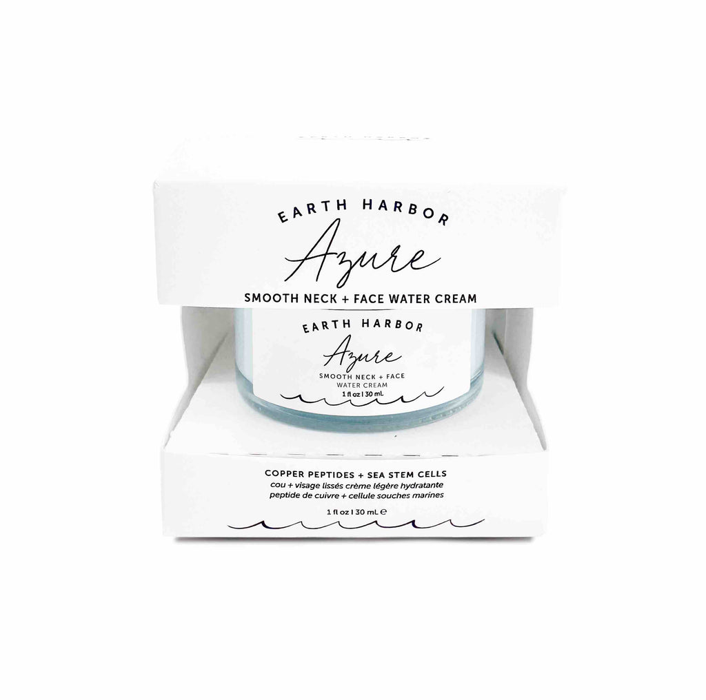 Home Essentials AZURE Smooth Neck + Face Water Cream for daily home and personal routines with facial skin and sun care