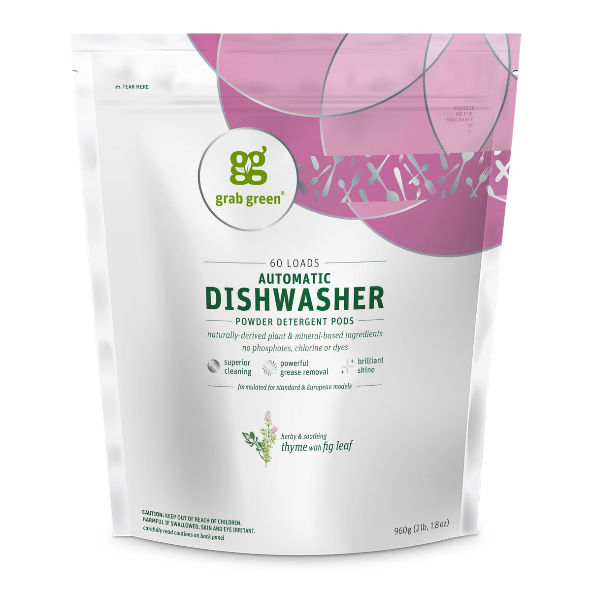 Practical Living Automatic Dishwasher Detergent Pods - Thyme with Fig Leaf for daily home and personal routines with cleaning laundry and paper products
