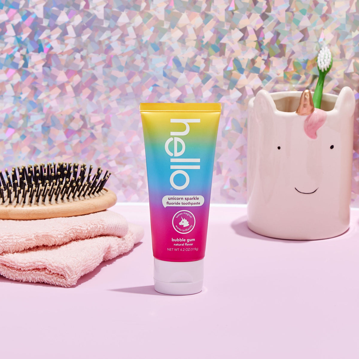 Routine Ready Kids Unicorn Sparkle Fluoride Toothpaste for daily home and personal routines with oral care