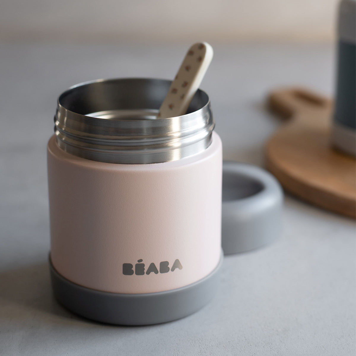 Daily Care Insulated Stainless Steel, Kid Friendly Food Container Jar for daily home and personal routines with baby care and kids products
