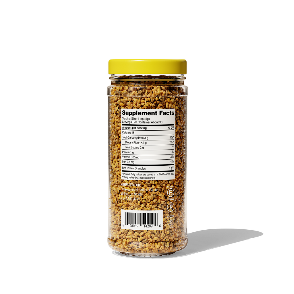 Routine Ready Bee Pollen for daily home and personal routines with pantry foods and beverages
