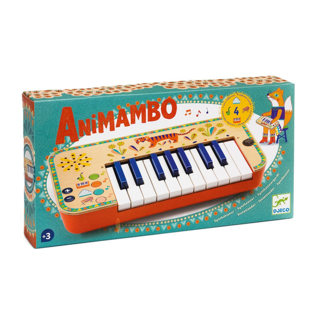 Everyday Home Animambo Synthesizer Musical Instrument made from FSC Certified Wood for daily home and personal routines with baby care and kids products