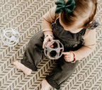 Everyday Home 3-in-1 Teething Ball, Soothing, Sensory Play and Promotes Fine Motor Skills - fully Food Grade Silicone for daily home and personal routines with baby care and kids products
