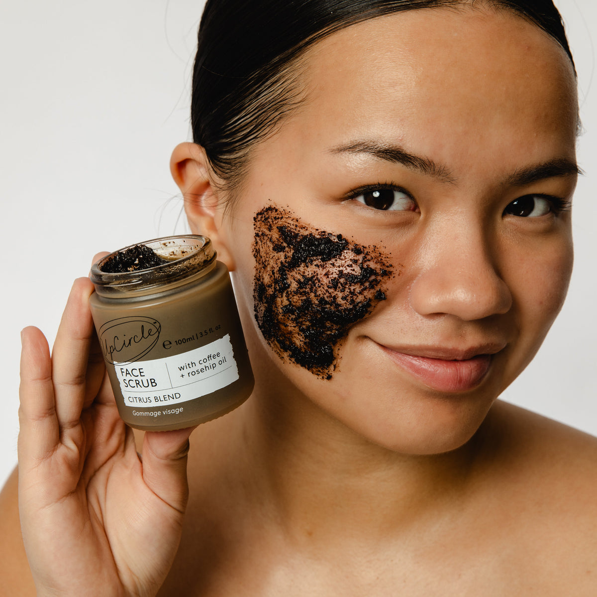 Practical Living Face Scrub with Coffee + Rosehip Oil - Citrus Blend for daily home and personal routines with cleaning laundry and paper products