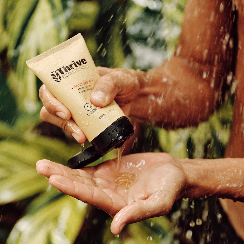 Practical Living Face Wash for daily home and personal routines with facial skin and sun care