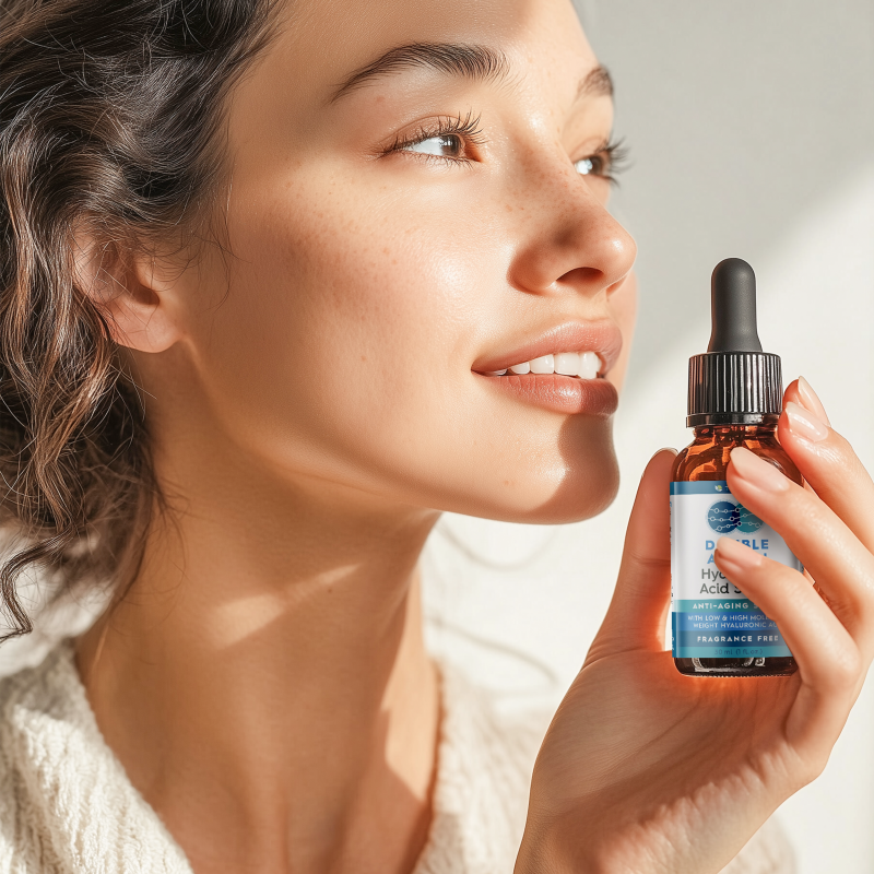 Everyday Home Dual Action Deep Hydrating Hyaluronic Acid Serum for Face for daily home and personal routines with facial skin and sun care