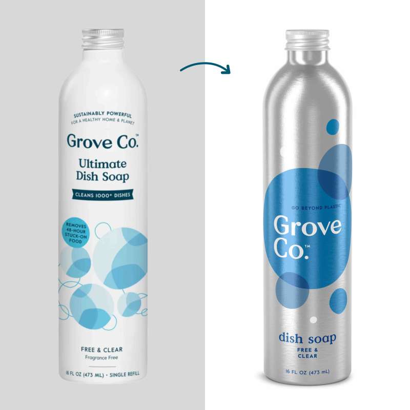 Everyday Home Dish Soap Refill, Gel Tough on Grease and Grime for daily home and personal routines with cleaning laundry and paper products