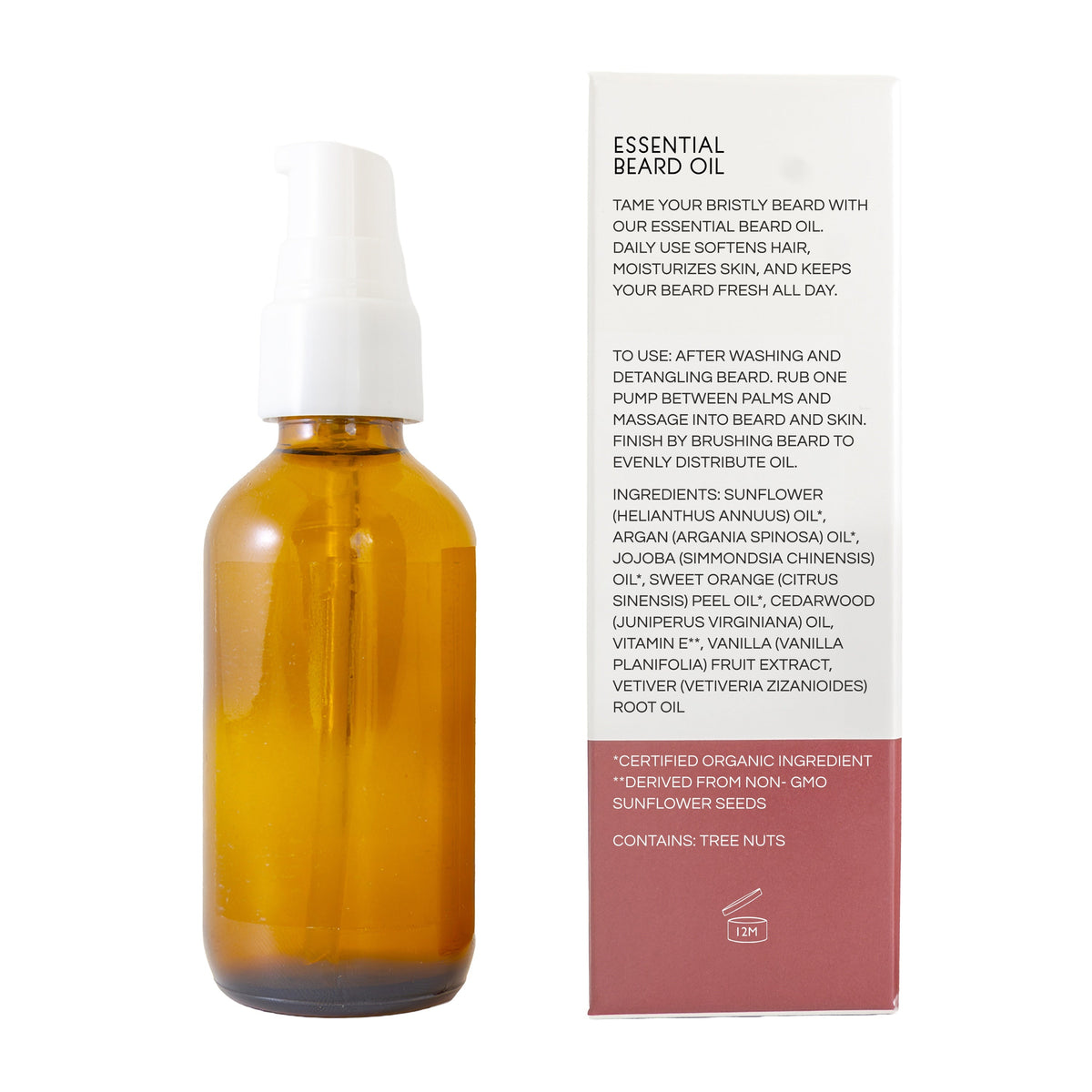 Home Essentials Bourbon Beard Oil for daily home and personal routines with pantry foods and beverages