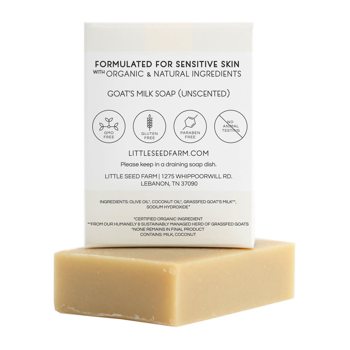Everyday Home Facial and Body Cleansing Bar, Goat s Milk Unscented for daily home and personal routines with bath body and hygiene