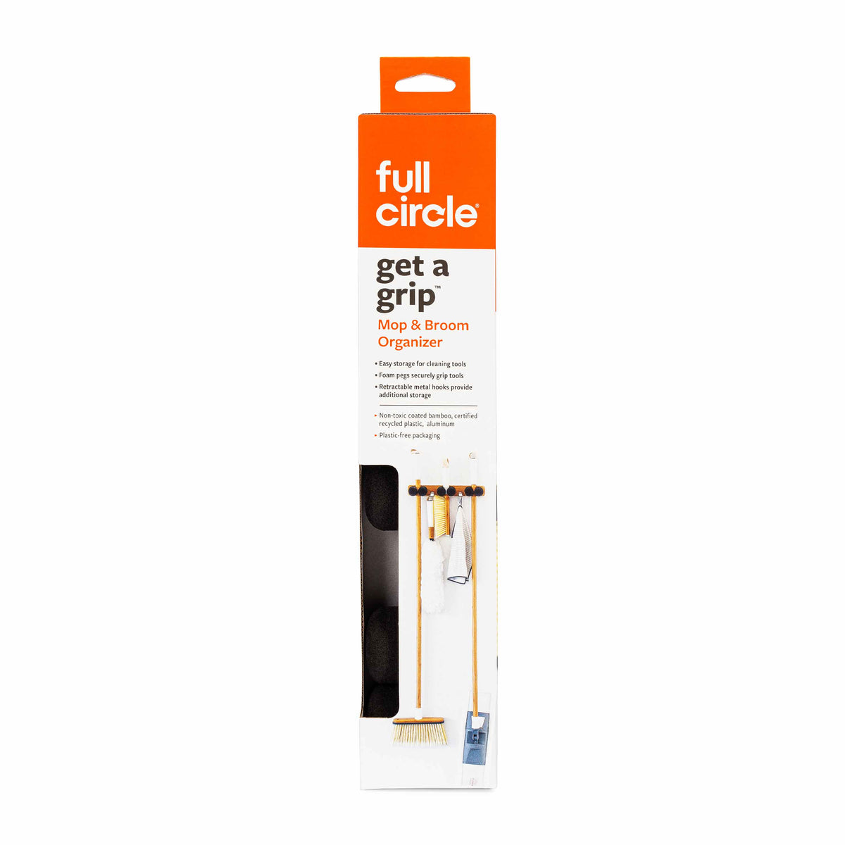Get A Grip - Mop & Broom Organizer