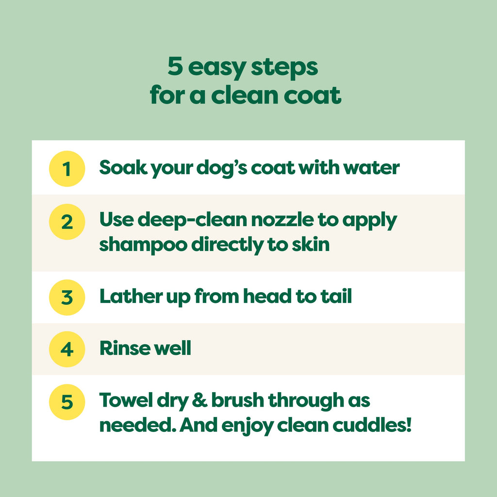 Daily Care 3-in-1 Double Coat Dog Shampoo for daily home and personal routines with hair care