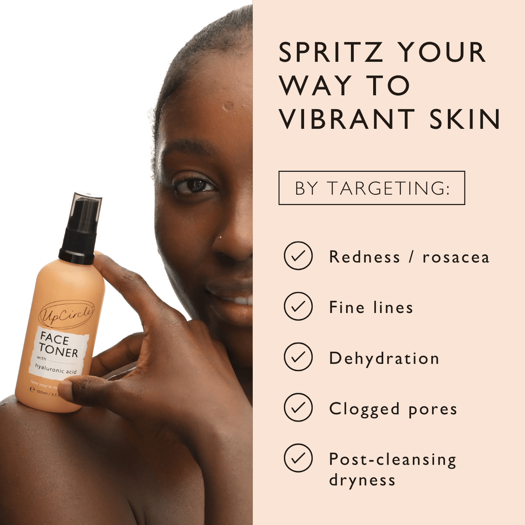 Routine Ready Face Toner with Hyaluronic Acid for daily home and personal routines with facial skin and sun care