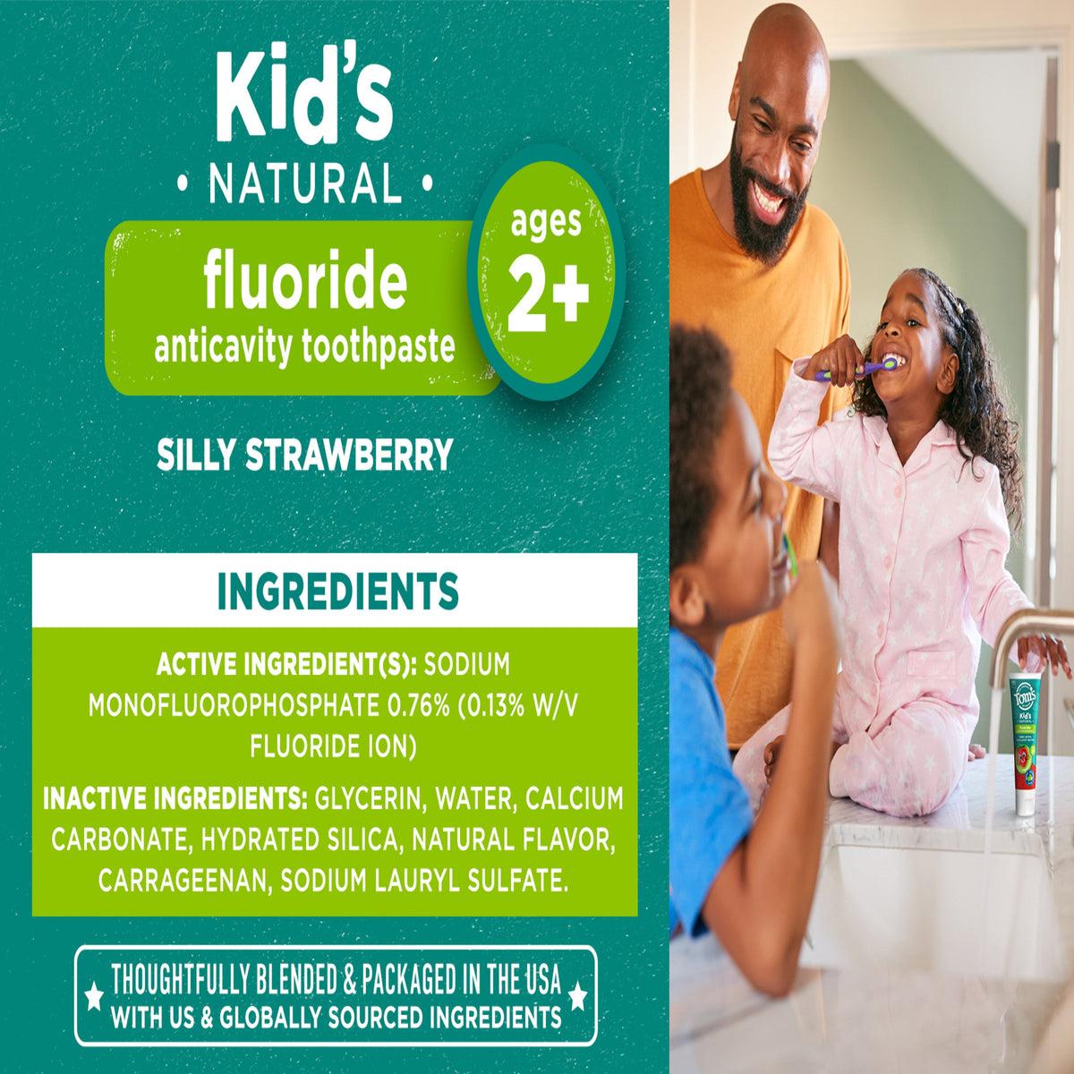Home Essentials Children s Silly Strawberry Fluoride Toothpaste for daily home and personal routines with oral care