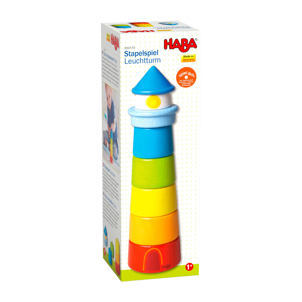 Everyday Home Lighthouse Wooden Rainbow Stacker made from sustainably sourced wood for daily home and personal routines with baby care and kids products