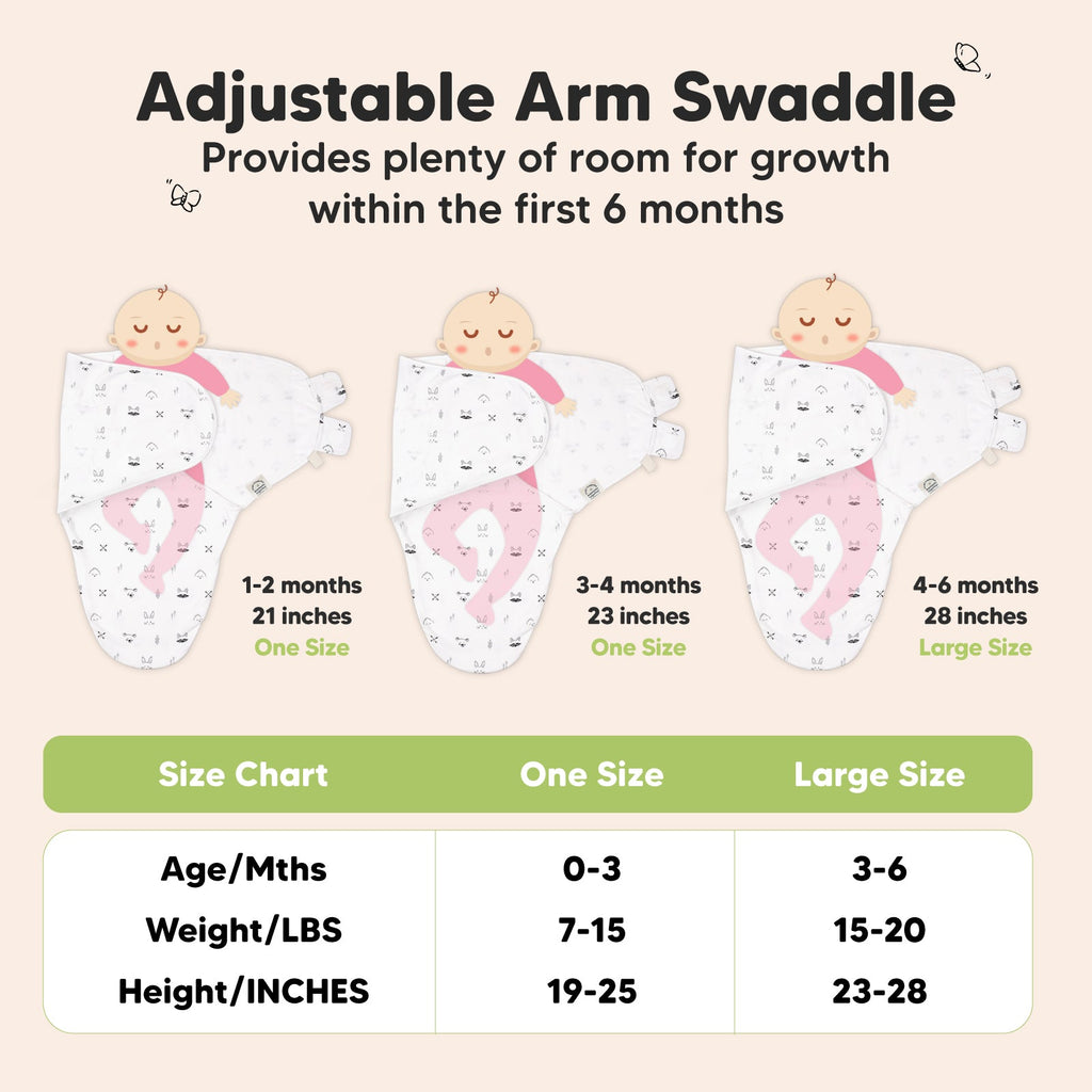 Practical Living GOTS Certified, fully Organic Cotton Soothe Swaddle Wraps, Set of 3 for daily home and personal routines with general everyday essentials
