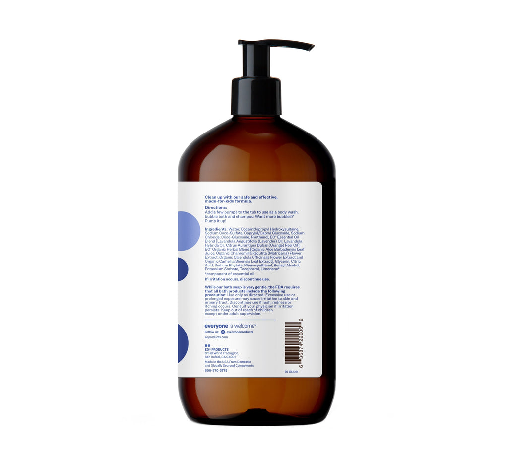 Everyday Home 3in1 Kids Soap Shampoo and Bubble Bath for daily home and personal routines with hair care