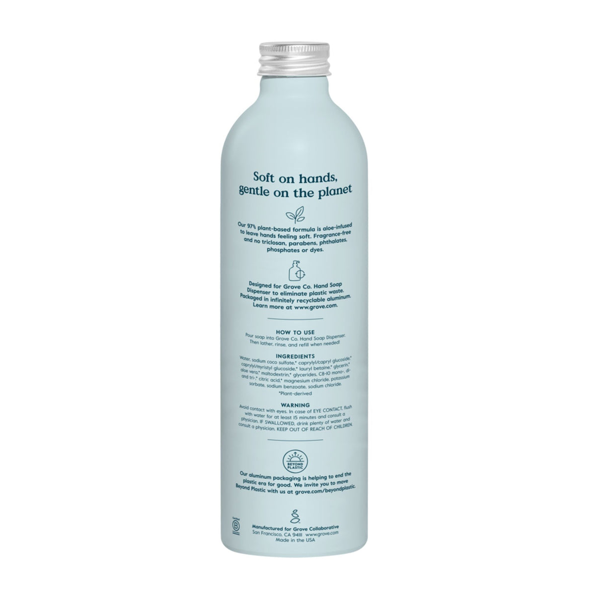 Practical Living Hydrating Hand Soap, Refill - Softens Hands with Every Wash for daily home and personal routines with bath body and hygiene