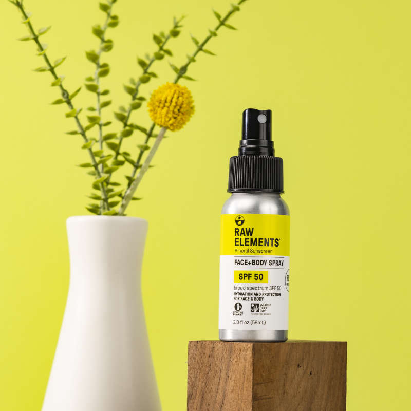 Practical Living Face and Body Spray - SPF 50 for daily home and personal routines with facial skin and sun care