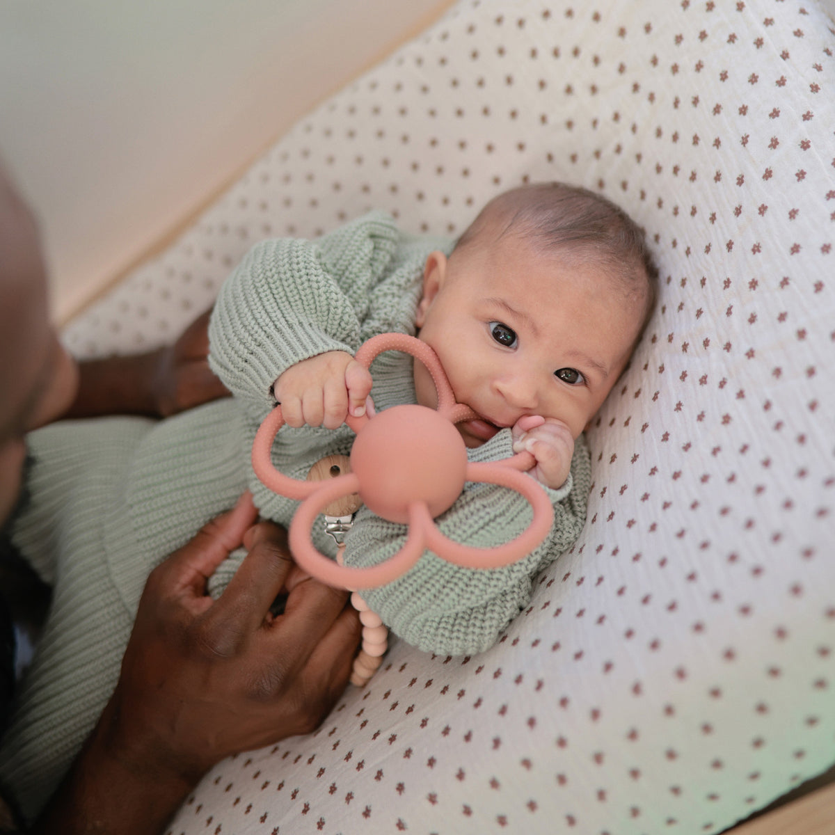 Home Essentials Daisy Rattle Teether Safe and Non-Toxic BPA-included, Food-Grade Silicone for daily home and personal routines with baby care and kids products