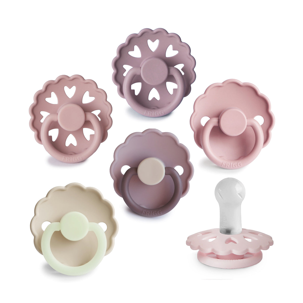 FRIGG Silicone Pacifier – BPA-Free 6-Pack