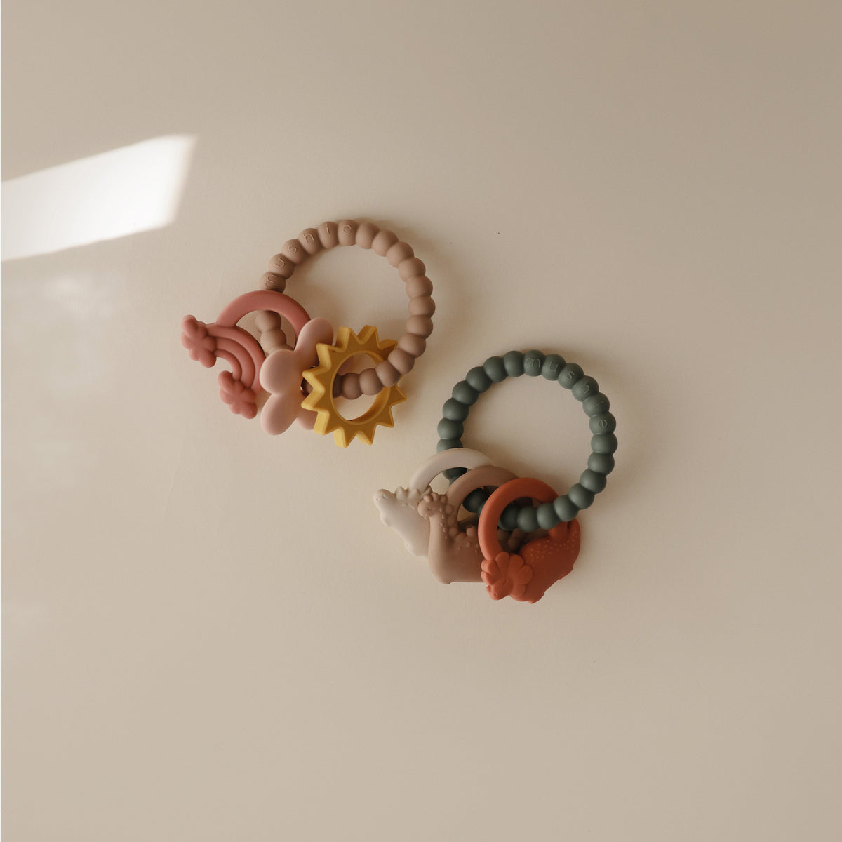 Routine Ready Dino Teething Ring Safe and non-toxic BPA-included, Food-Grade Silicone for daily home and personal routines with baby care and kids products