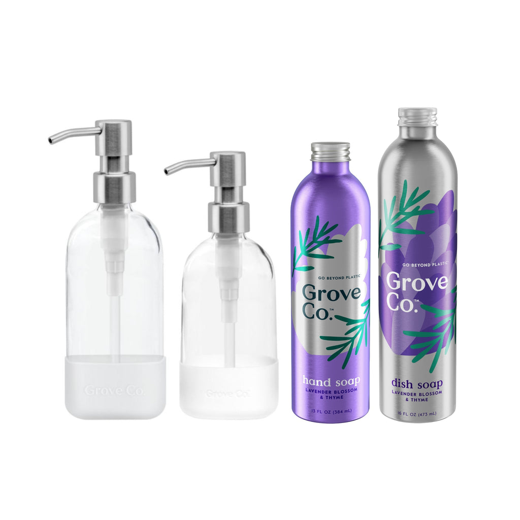 Daily Care Hand and Dish Soap Starter Set for daily home and personal routines with cleaning laundry and paper products
