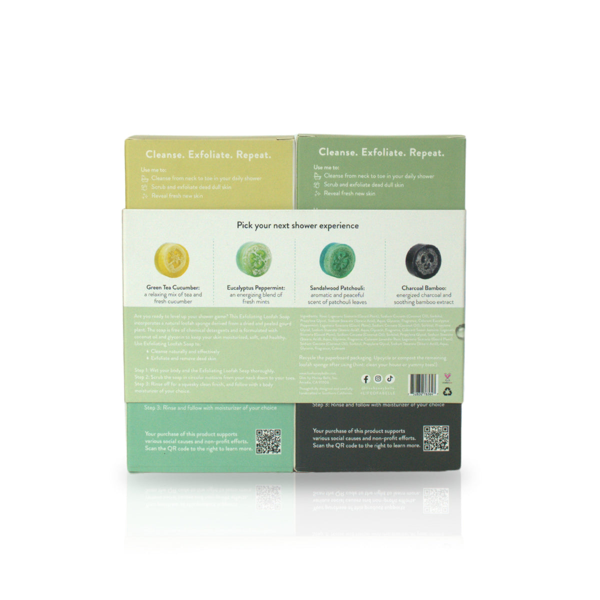 Everyday Home Exfoliating Loofah Soap Gift Set for daily home and personal routines with bath body and hygiene