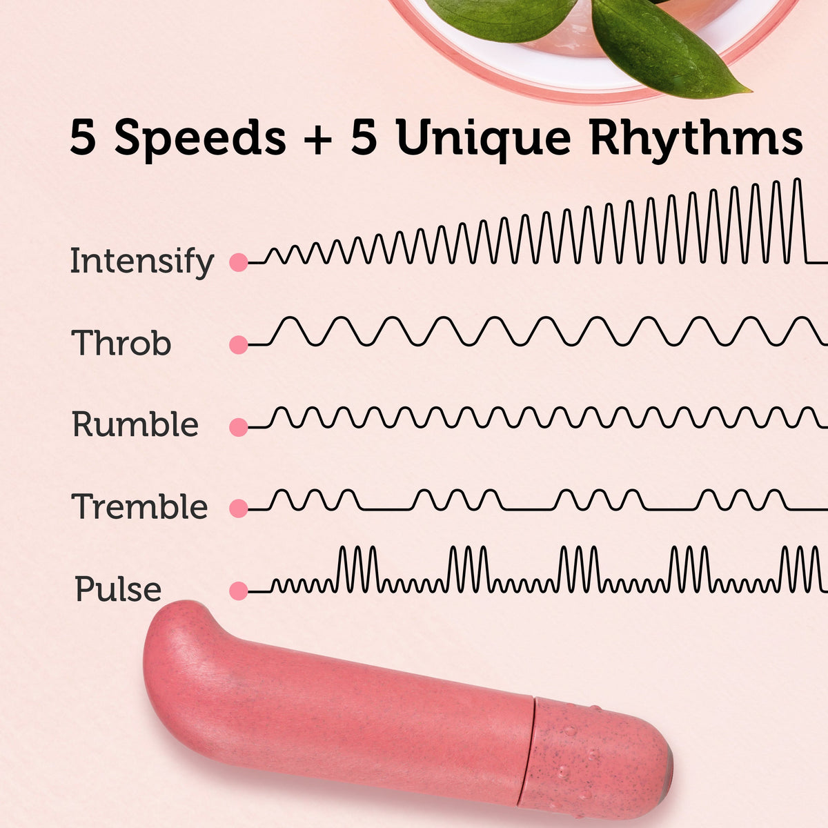 Practical Living G-Spot Vibrator - Eco Love Curved for daily home and personal routines with cookware food storage and kitchen tools