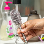 Practical Living Double-Ended Silicone Cleaning and Bottle Brush for daily home and personal routines with cleaning laundry and paper products