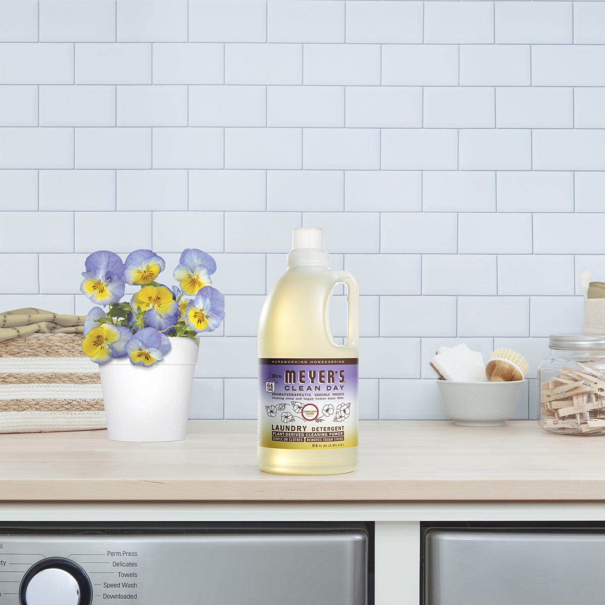 Daily Care Laundry Detergent for daily home and personal routines with cleaning laundry and paper products