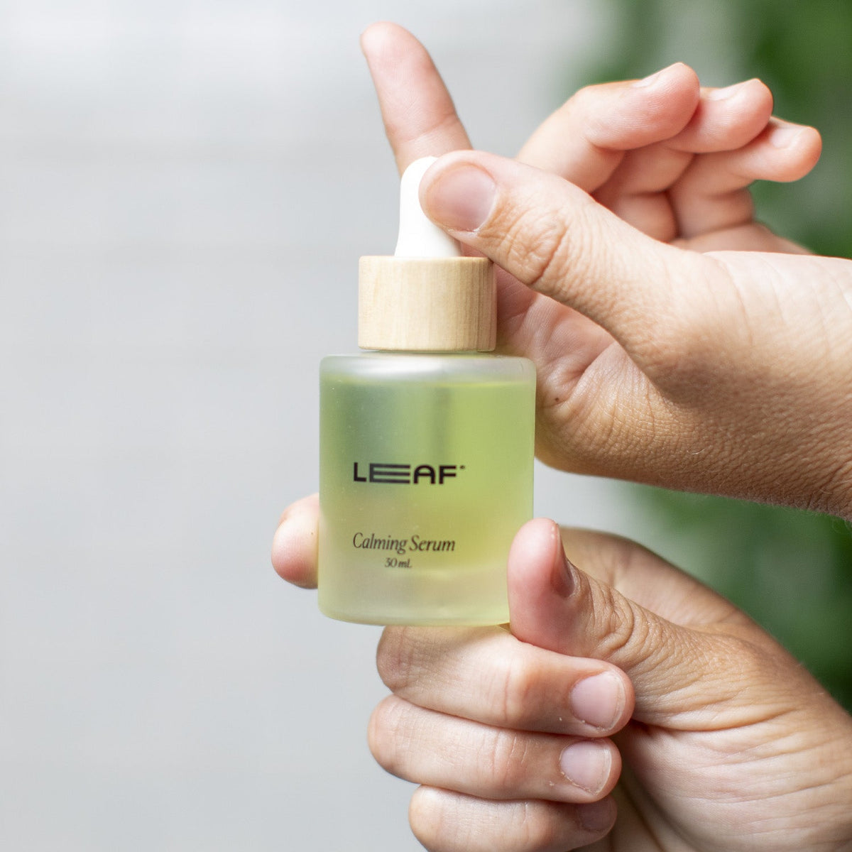 Home Essentials Calming Serum with Dropper for daily home and personal routines with facial skin and sun care