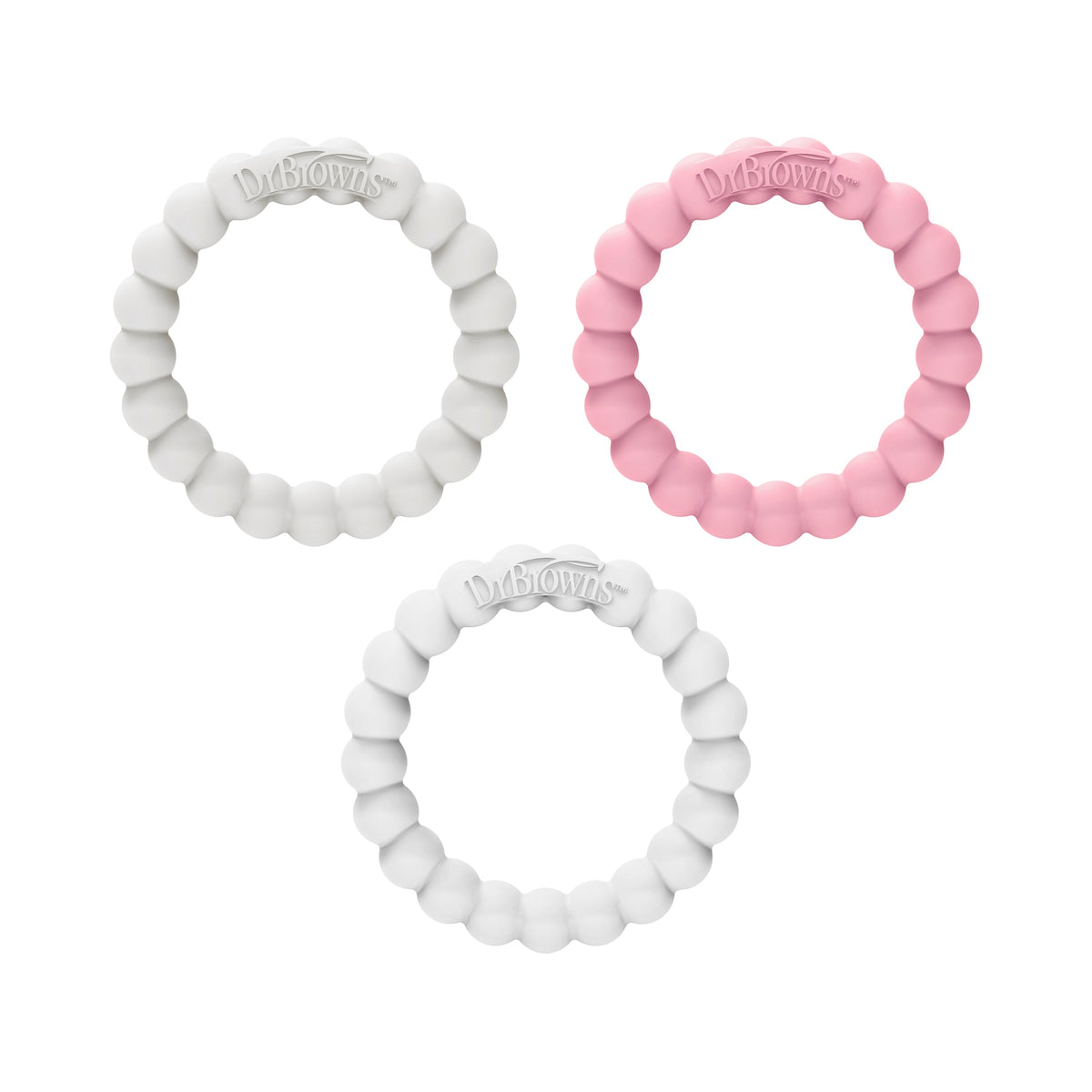 Home Essentials Fleexees Easy to Hold, fully Silicone Beaded Teether Rings for daily home and personal routines with baby care and kids products
