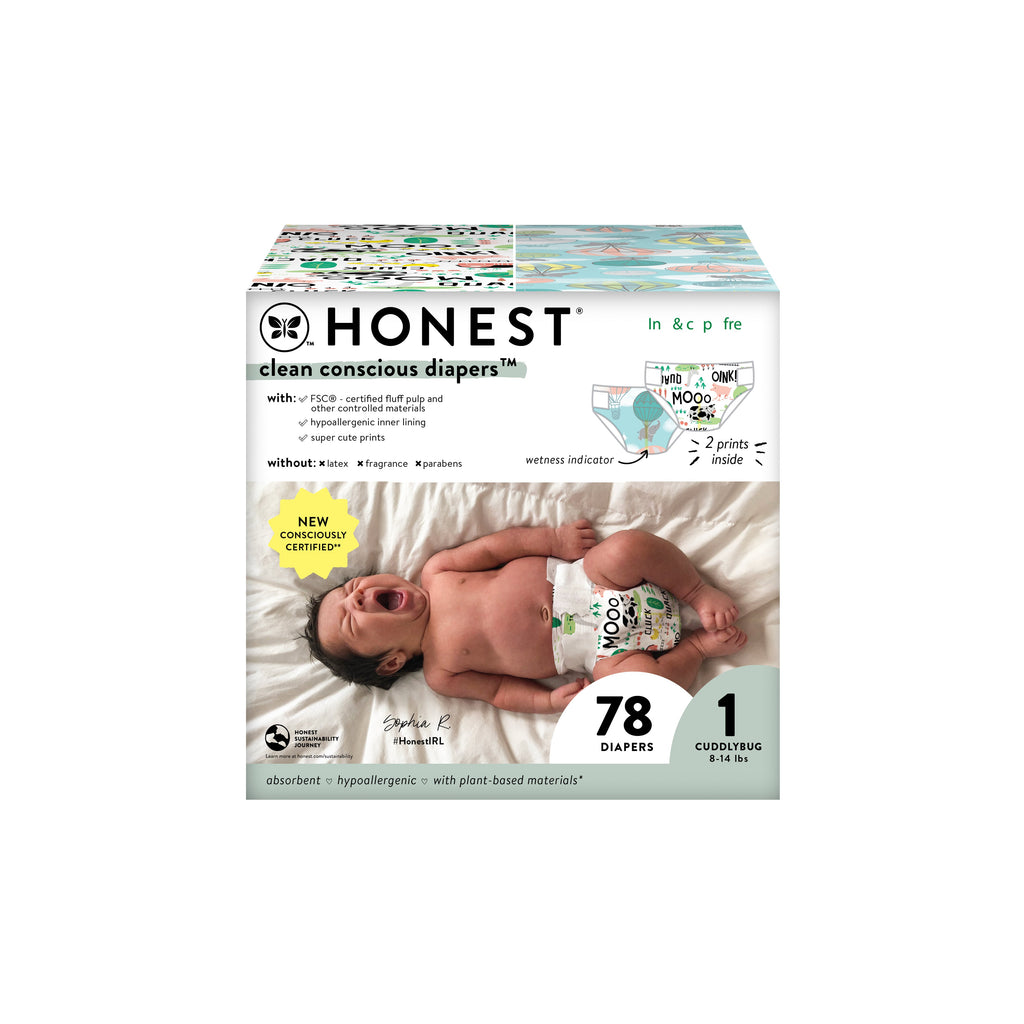 Practical Living Clean Conscious Disposable Diapers Box for daily home and personal routines with baby care and kids products