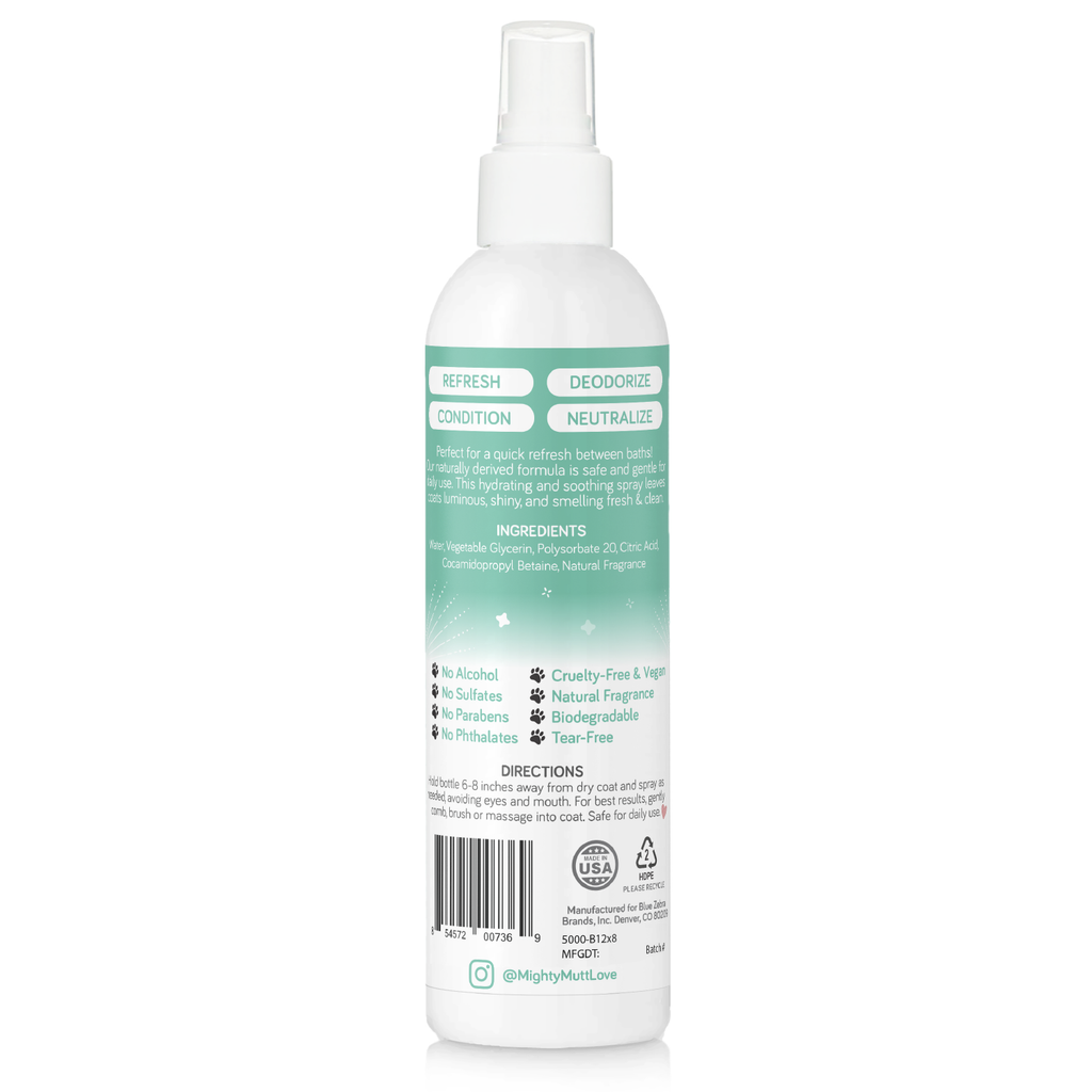 Daily Care Freshening Deodorizer Spray for daily home and personal routines with pet care treats and accessories
