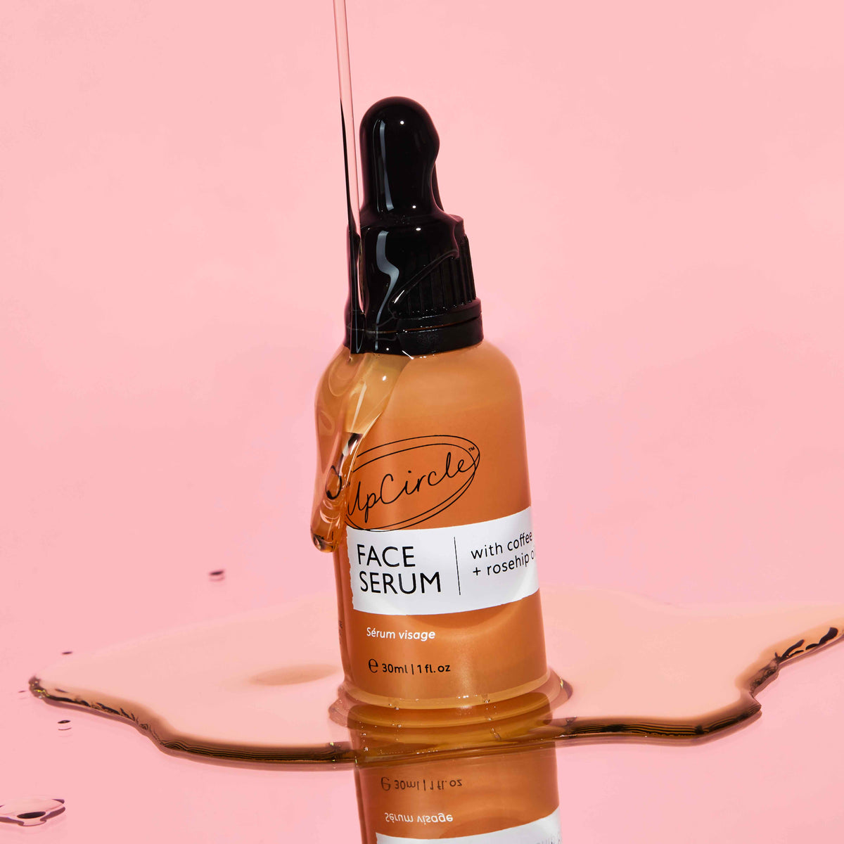 Practical Living Face Oil with Coffee, Rosehip + Jojoba for daily home and personal routines with facial skin and sun care