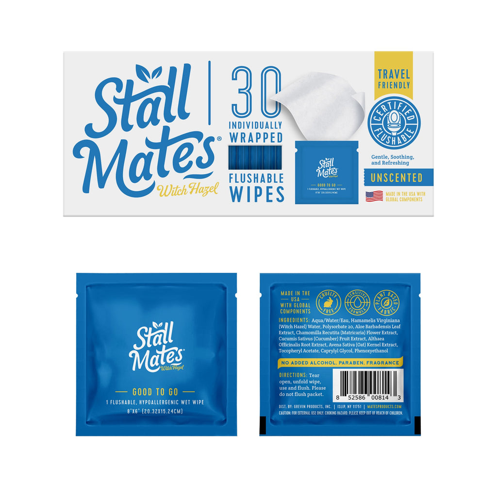 Flushable Wipes - Individually Wrapped