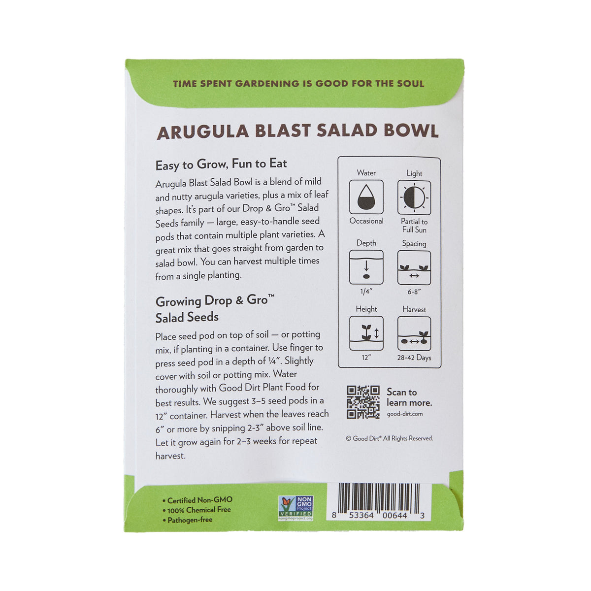 Practical Living Drop and Gro Arugula Seed Pods Salad Greens Grow Kit for daily home and personal routines with garden plant and outdoor supplies