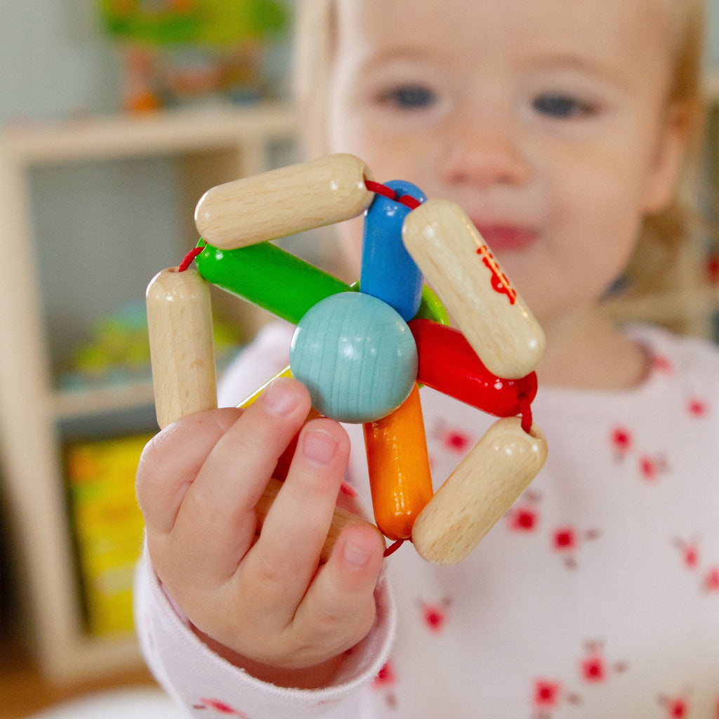 Practical Living Color Carousel Wooden Baby Rattle for daily home and personal routines with baby care and kids products
