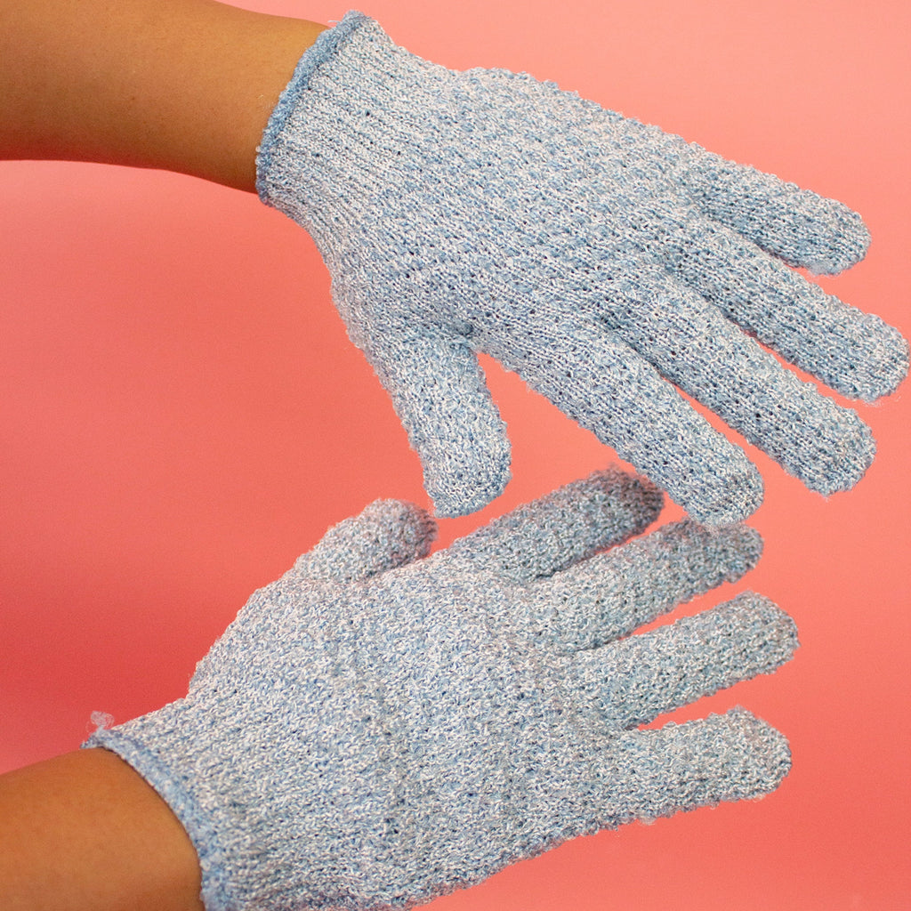 Home Essentials Exfoliating Gloves - Heavy for daily home and personal routines with bath body and hygiene