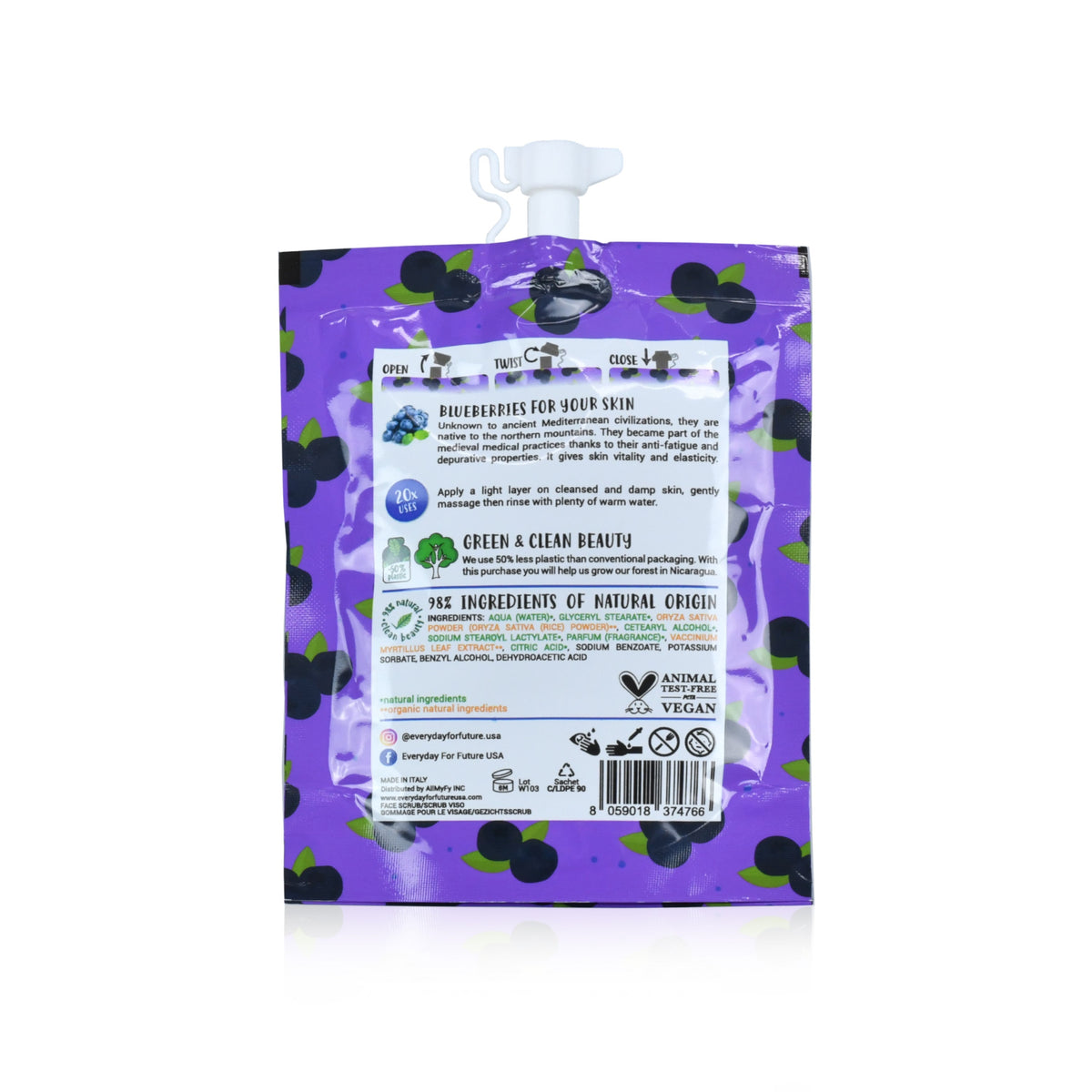 Daily Care Firming Blueberry Face Scrub for daily home and personal routines with cleaning laundry and paper products
