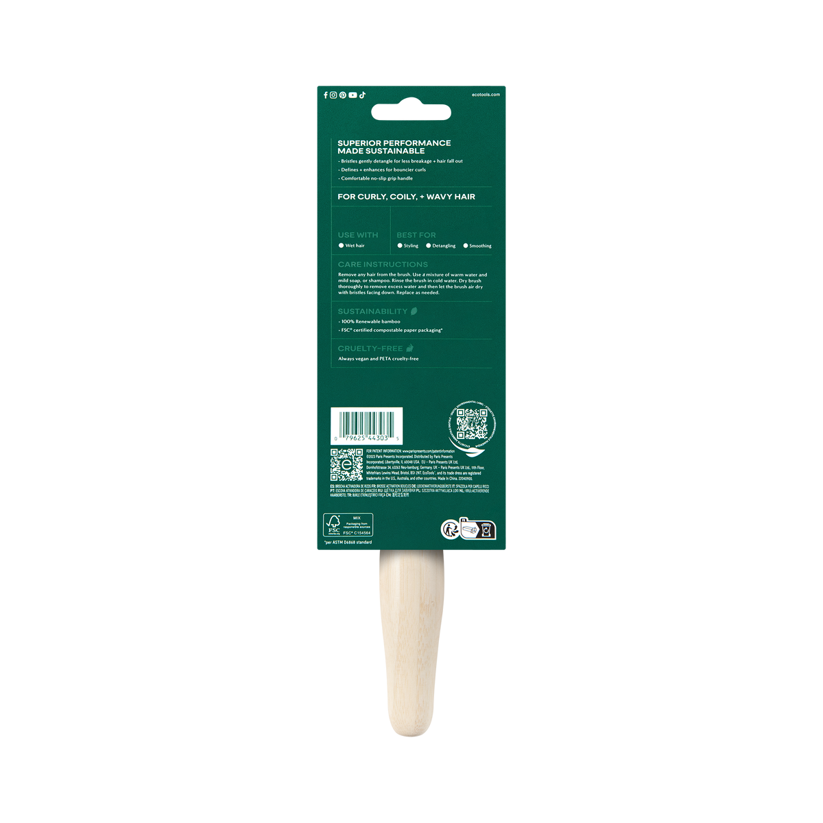 Home Essentials Eco Curl Activating Brush for daily home and personal routines with hair care